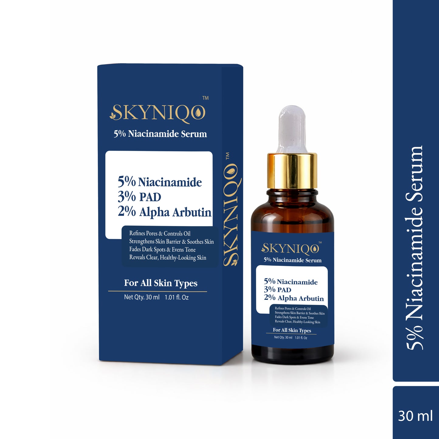 Skyniqo Niacinamide 5% Face Serum Oil Control Pore Minimizing Glow 30ml (30 ml)
